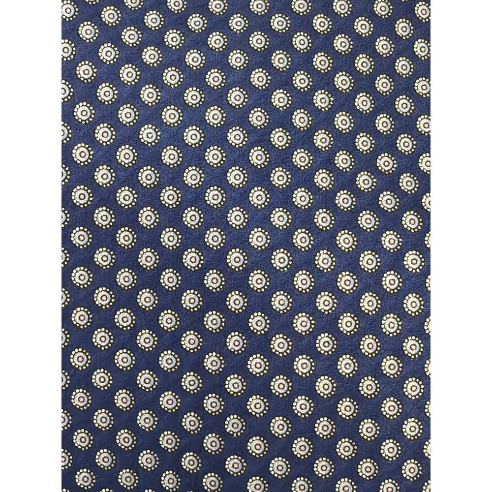 Valentino Blue Medallion Motif Men’s Made in Italy Silk Necktie